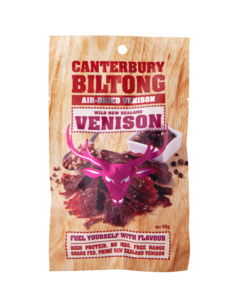 Canterbury Billtongs: Canterbury Biltong 40g Wild New Zealand Venison Biltong