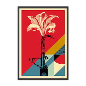 Shepard Fairey (OBEY) - AR-15 Lily
