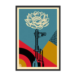 Shepard Fairey Obey Prints: Shepard Fairey (OBEY) - AK-47 Lotus