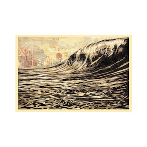 Shepard Fairey (OBEY) - Dark Wave (unframed)