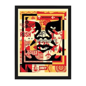Three Face Collage - Shepard Fairey (OBEY)