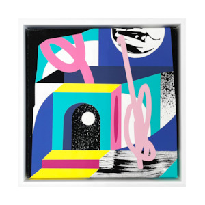 Available Prints Urban Art Gallery Nz: WOLFDOG - Mind The Gap