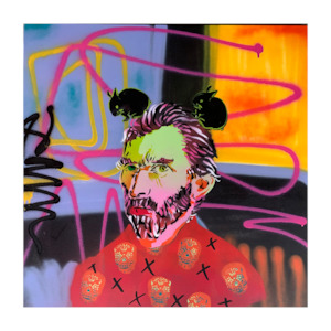 Rush Original Artwork: RUSH - Vincent With Rabbit Ears