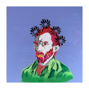 Rush Original Artwork: RUSH - Vincent With Flowers