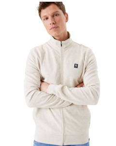 Zip-Up Cream Cardigan Z1103-1855