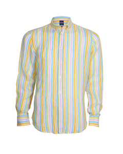 San Micaele Linen Stripe Lemon Multi
