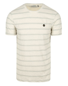 T Shirts: Off White Knitted T-Shirt Crewneck