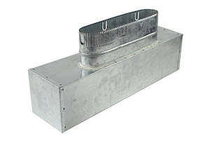 Ventilation: Metal straight adapter