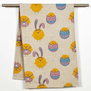 Linen/Cotton Tea Towel Easter