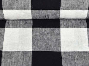 Linen Fabric CHECK  (Available in 6 colours)
