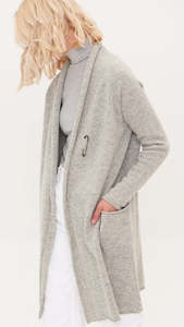 Knitwear: Long Cardigan Merino