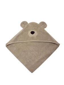 Kids: Organic Cotton Teddy Towel With Hood Slate Green