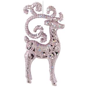 009LC: Glitter Reindeer Plastic Set- 9x16cm