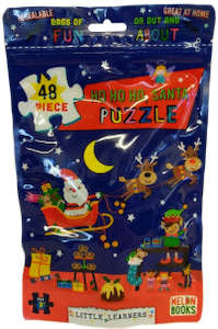C: Melon Books 48-Piece Puzzle Bags, Ho, Ho, Ho Santa- 36.3cmx26.5cm