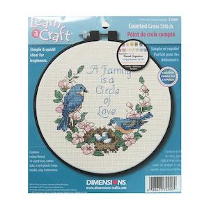 Embroidery And Tapestry: Dimensions Stitch Kit, Family Love- 15cm