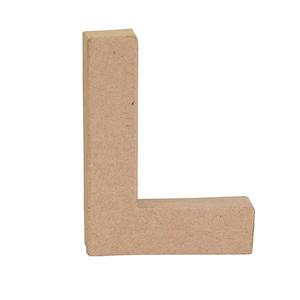 Craft Essentials: Makr Paper Mache, Small Letter L- 4"