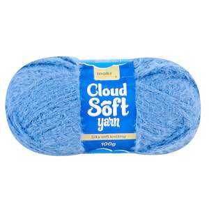 Knitting Wool And Yarn: Makr Cloud Soft Crochet & Knitting Yarn - 100g Nylon Yarn