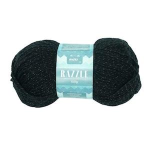 Knitting Wool And Yarn: Makr Razzle Crochet & Knitting Yarn, 100g Acrylic Polyamide Yarn