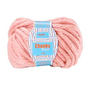 Wool Yarn: Makr Chunky Wool Crochet & Knitting Yarn, 100g