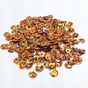 Glitter And Sequins: Arbee Sequins, Laser Bronze Cup- 6mm