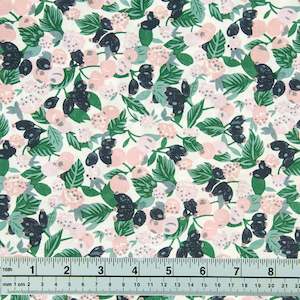 General Purpose Fabrics: Cotton Voile Fabric, Pink Tones- 140cm