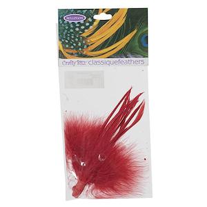 Feather Classique Tuft & Spike, Red