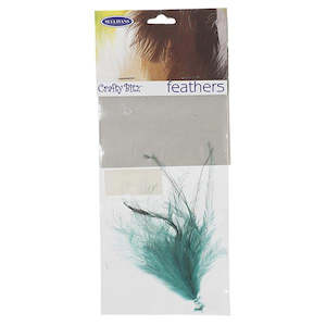 Spring And Summer: Emu Feathers, Turquoise- 25pc