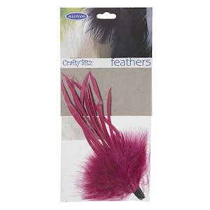 Spring And Summer: Feather Tuft & Spike, Hot Pink