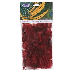 Spring And Summer: Feather Classique Polka, Red- 2g