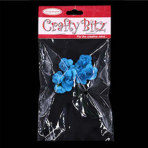 Crafty Bitz Flower Bunch, Bright Blue