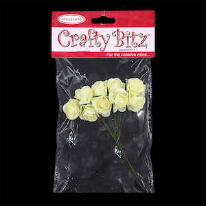 Flowers Feathers And Masks: Crafty Bitz Flower Bunch, White