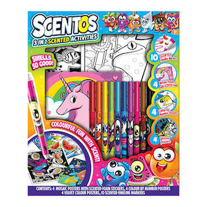 Art Supplies: Scentos Scented 3 in 1 Activities Set