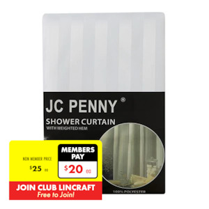 Bath Mats: JC Penny Shower Curtain, 180cm