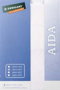 Aida Cloth: Zweigart Pre-Cut Aida Cloth 14ct, White