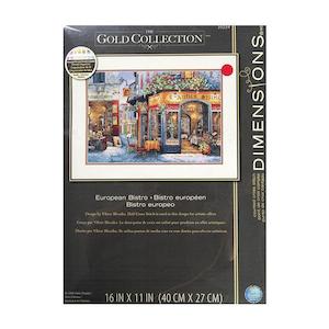 Embroidery And Tapestry: Dimensions Stitch Kit, European Bistro- 40 x 27cm