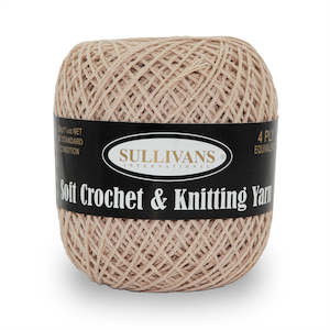 Knitting And Crochet: Sullivans Soft 4ply Crochet and Knitting Yarn, 50g Cotton Yarn