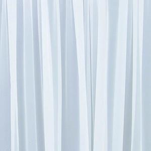 Curtains: Woven Voile Curtain Pack, White- 213cm Drop