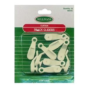 Curtain Accessories: Sullivans Track Gliders, 8mm Ivory- 10pcs