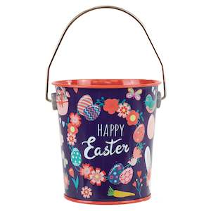 Metal Easter Bucket 'B' SML 4 (Assorted) 10x10.3cm