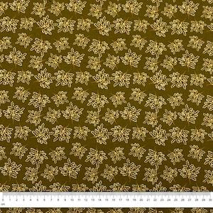 Quilting Fabric: Botanical Homespun Fabric, Floral Bunch- Width 112cm