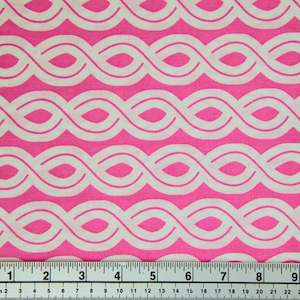 Quilting Fabric: Sunny Vibe Fabric, Ropes Pink- Width 112cm