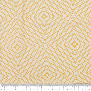 Sunny Vibe Fabric, Gold Kaleidoscope- Width 112cm