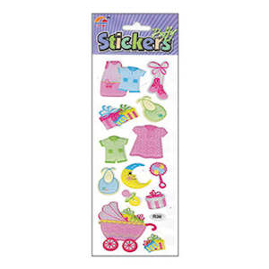 Craft And Hobbies: Sullivans Puffy Sticker, Baby Pink