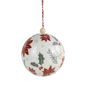 Christmas: Christmas Bauble, Poinsettia