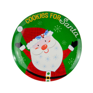 Christmas Plate, Santa
