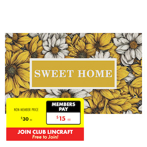 Novus Digital Print Door Mat, Sweet Home- 45x75cm