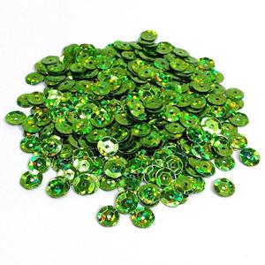 Glitter And Sequins: Arbee Sequins, Laser Lime Cup- 8mm