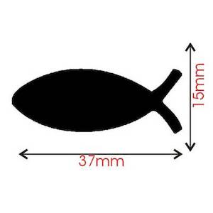 Craft Punches: Sullivans Craft Punch, Fish Symbol- 37mm