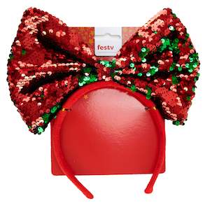 Christmas Novelty: Christmas Headband, Bow- 20cm