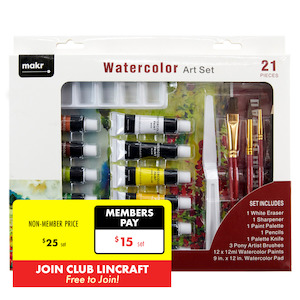Makr Watercolour Art Set, 21pce